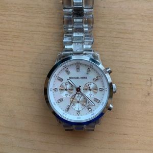 Michael Kors Clear Band Watch